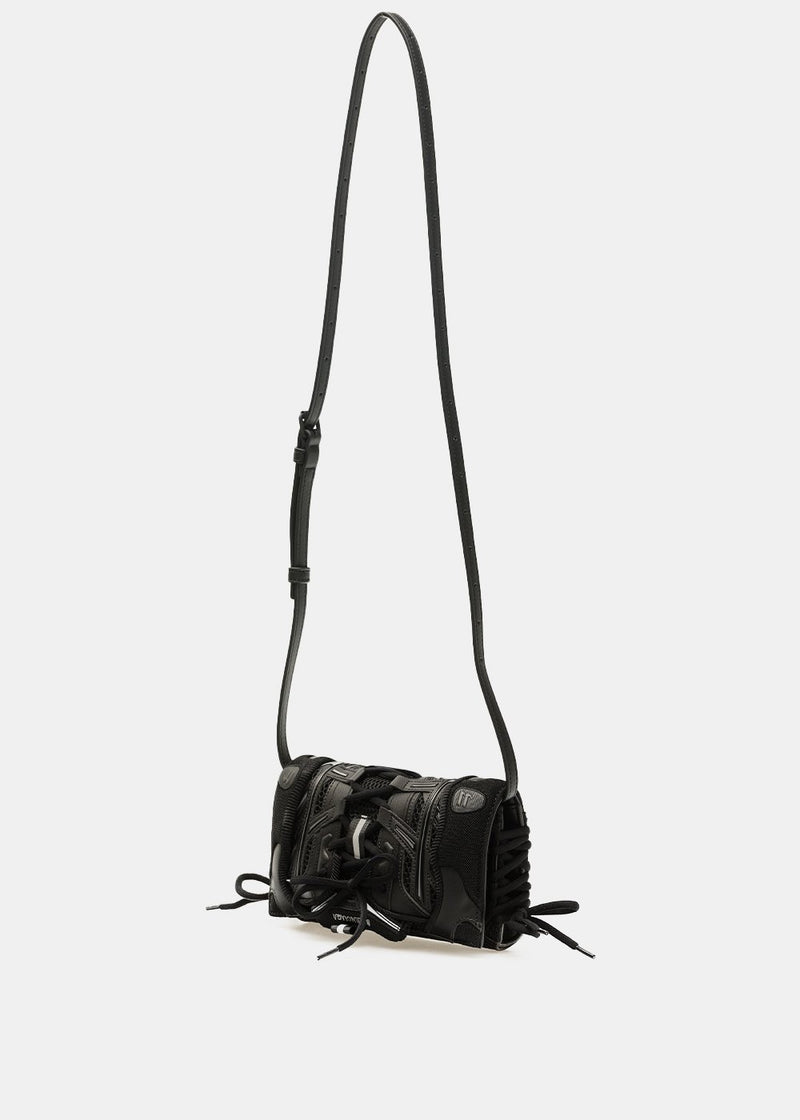 Balenciaga Black Sneakerhead Phone Holder Bag - NOBLEMARS