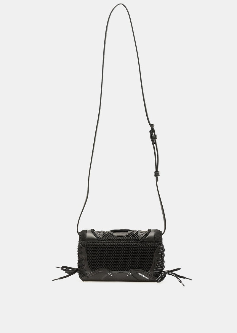 Balenciaga Black Sneakerhead Phone Holder Bag - NOBLEMARS