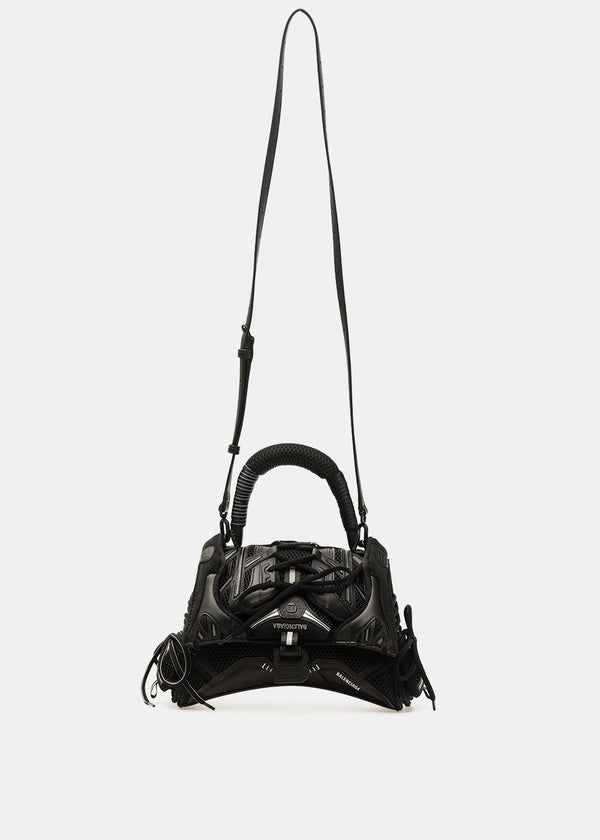 Balenciaga Black Small Sneakerhead Hourglass Bag - NOBLEMARS