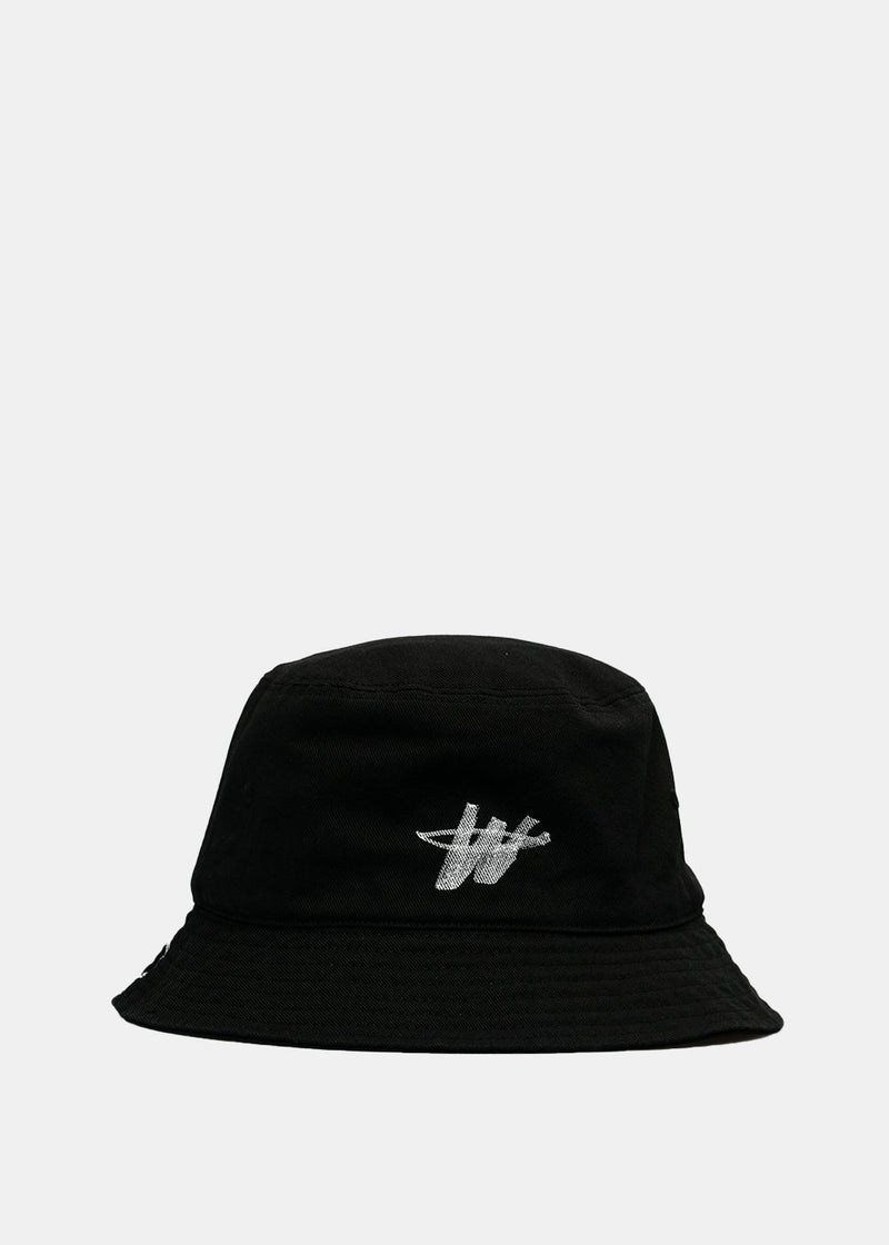 We11done Black Logo Stamp Bucket Hat - NOBLEMARS