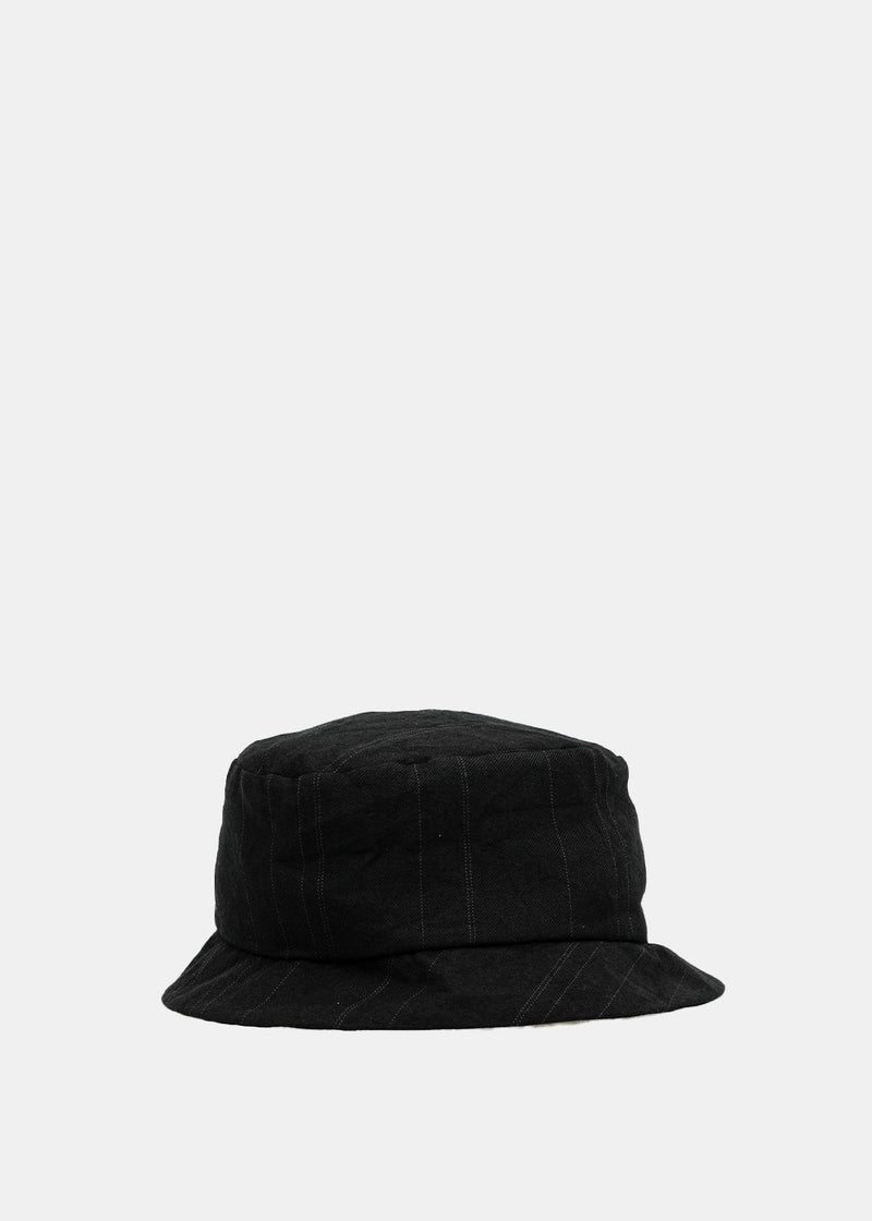 Devoa Black Ramie Bucket Hat - NOBLEMARS