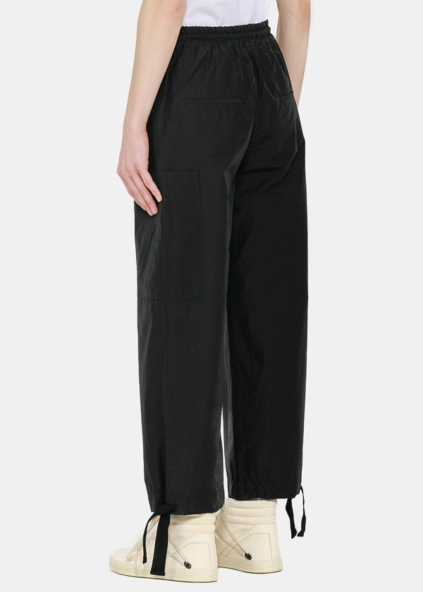 Song for the Mute Black Elasticated Patch Pocket Pants - NOBLEMARS