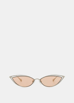 Front Silver Black Cat Sunglasses - NOBLEMARS