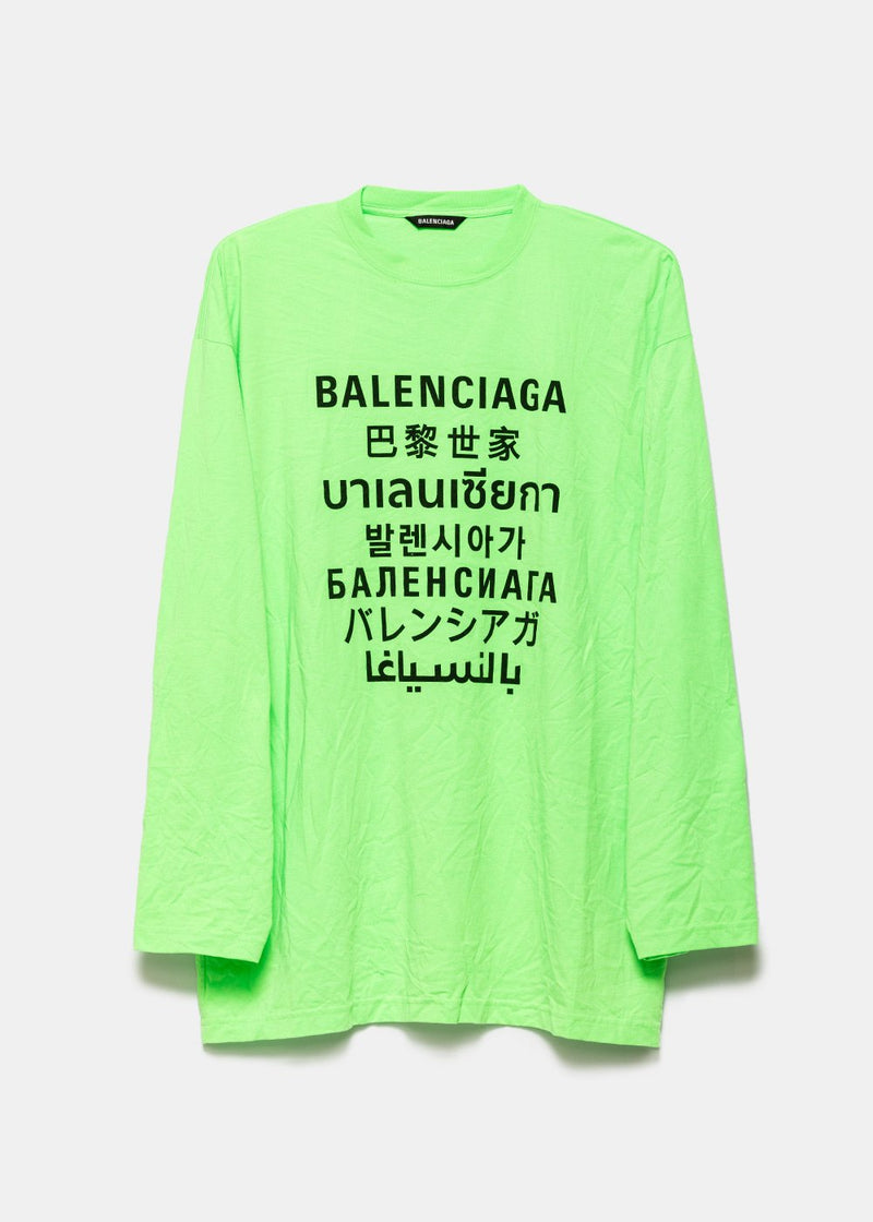 Balenciaga Embroidered Logo T Shirt Luxury Apparel on Carousell