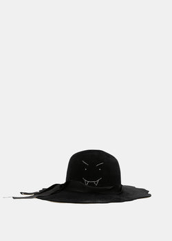 Elena Dawson Black Felt Vampire Hat - NOBLEMARS
