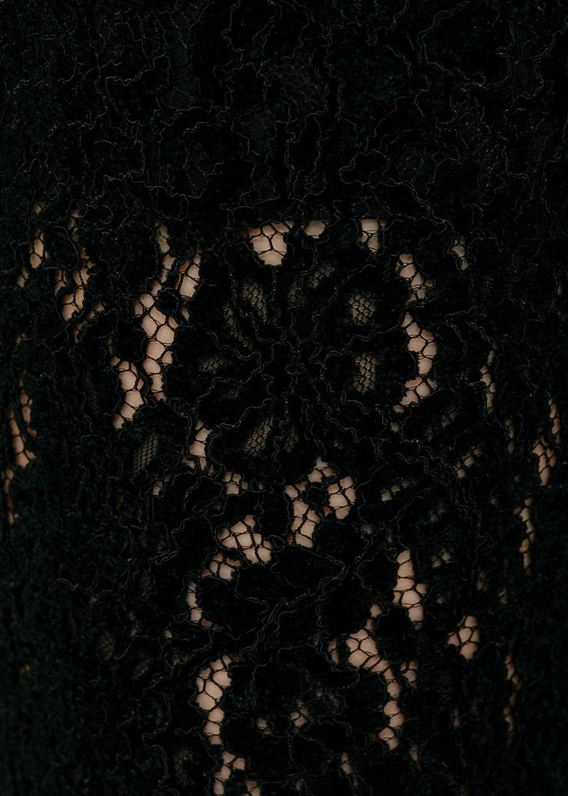 Philosophy di Lorenzo Serafini Black Floral Lace Pants - NOBLEMARS