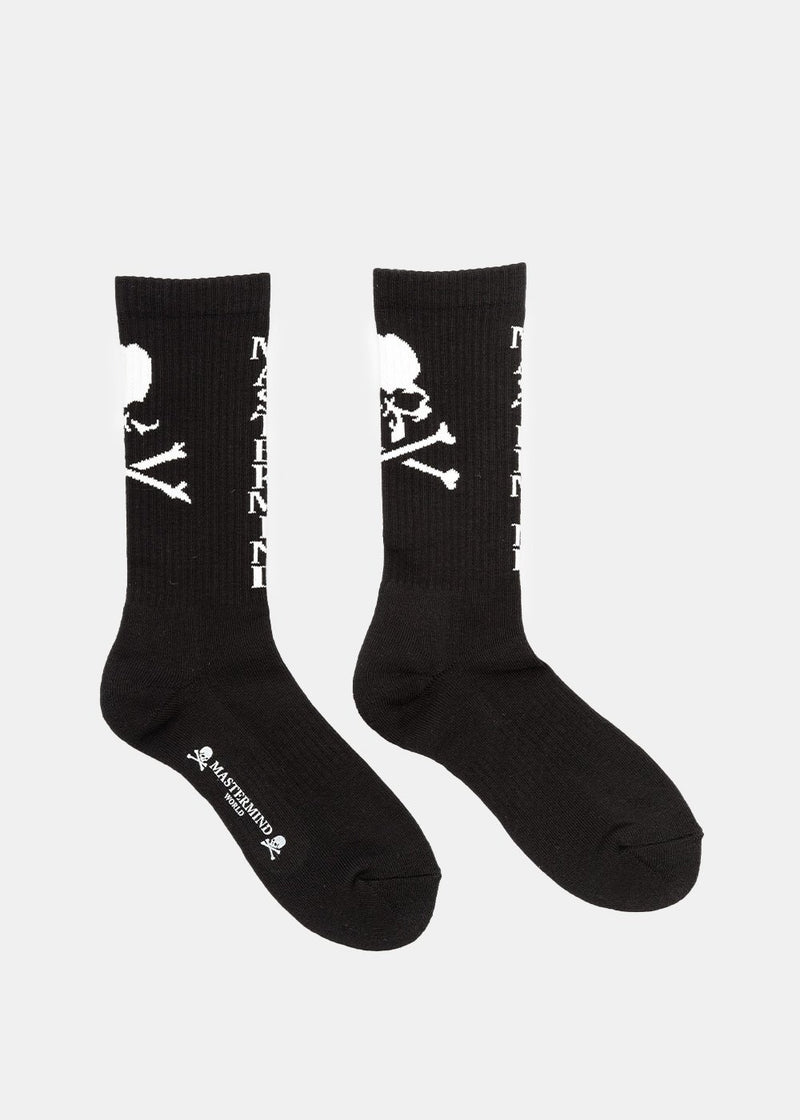 mastermind WORLD Black Logo Socks - NOBLEMARS