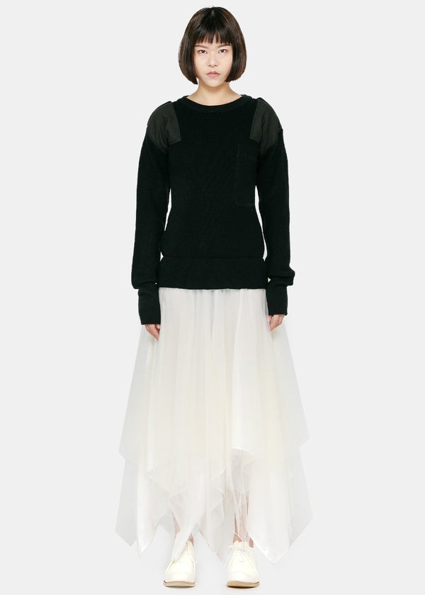 Marc Le Bihan Black & White Danseuse Sweater Dress - NOBLEMARS