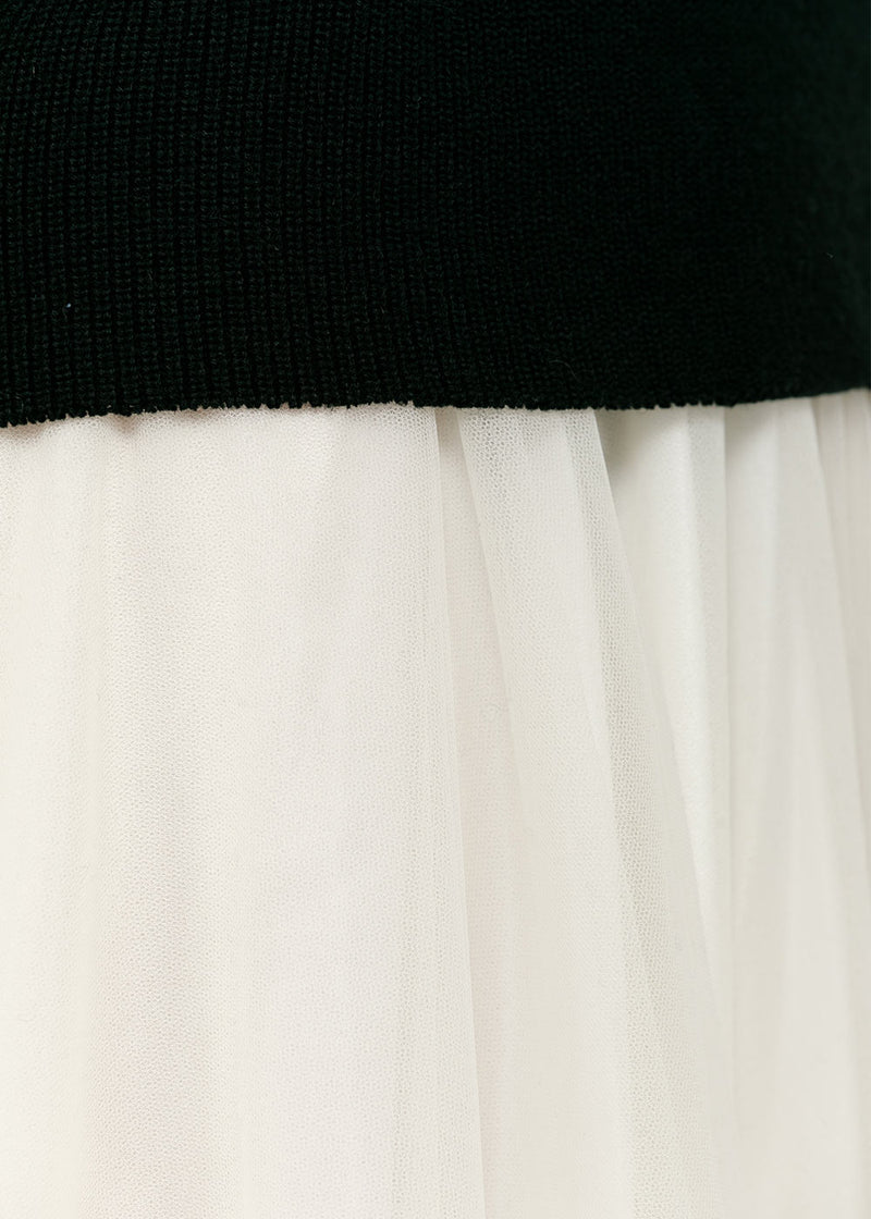 Marc Le Bihan Black & White Danseuse Sweater Dress - NOBLEMARS