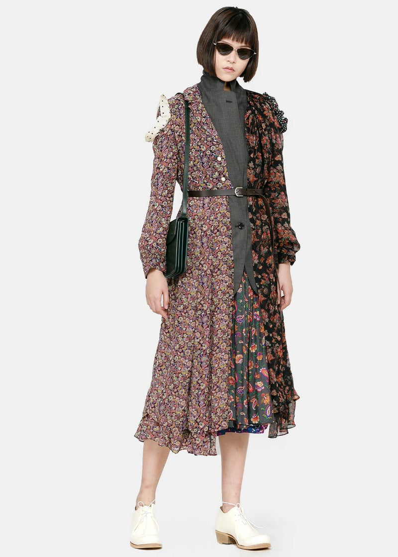 Junya Watanabe Grey & Multicolor Reversible Blazer Coat - NOBLEMARS