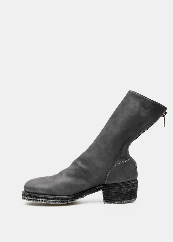 Guidi Grey 788Z Back Zip High Boots - NOBLEMARS