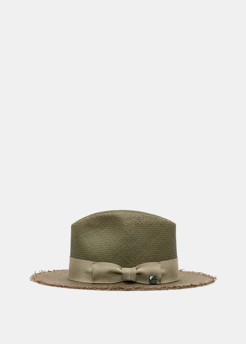 Filù Hats Green Medium Brim Panama Hat - NOBLEMARS