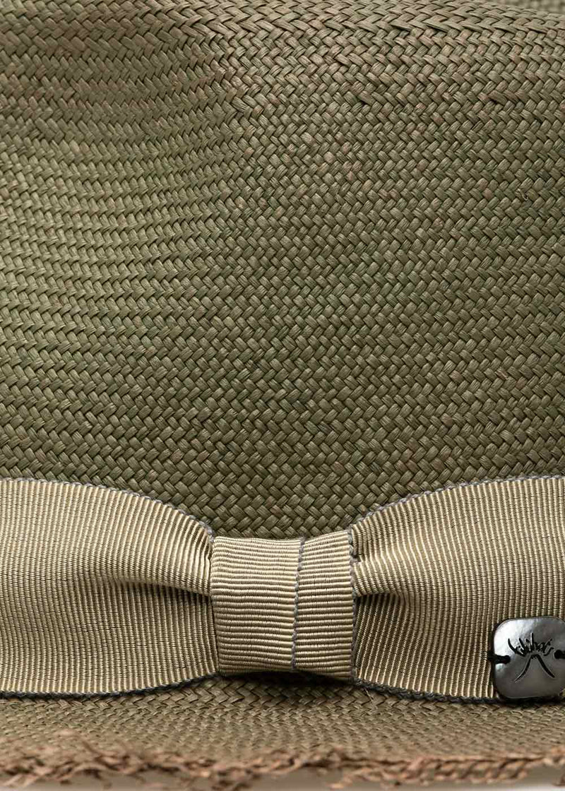 Filù Hats Green Medium Brim Panama Hat - NOBLEMARS