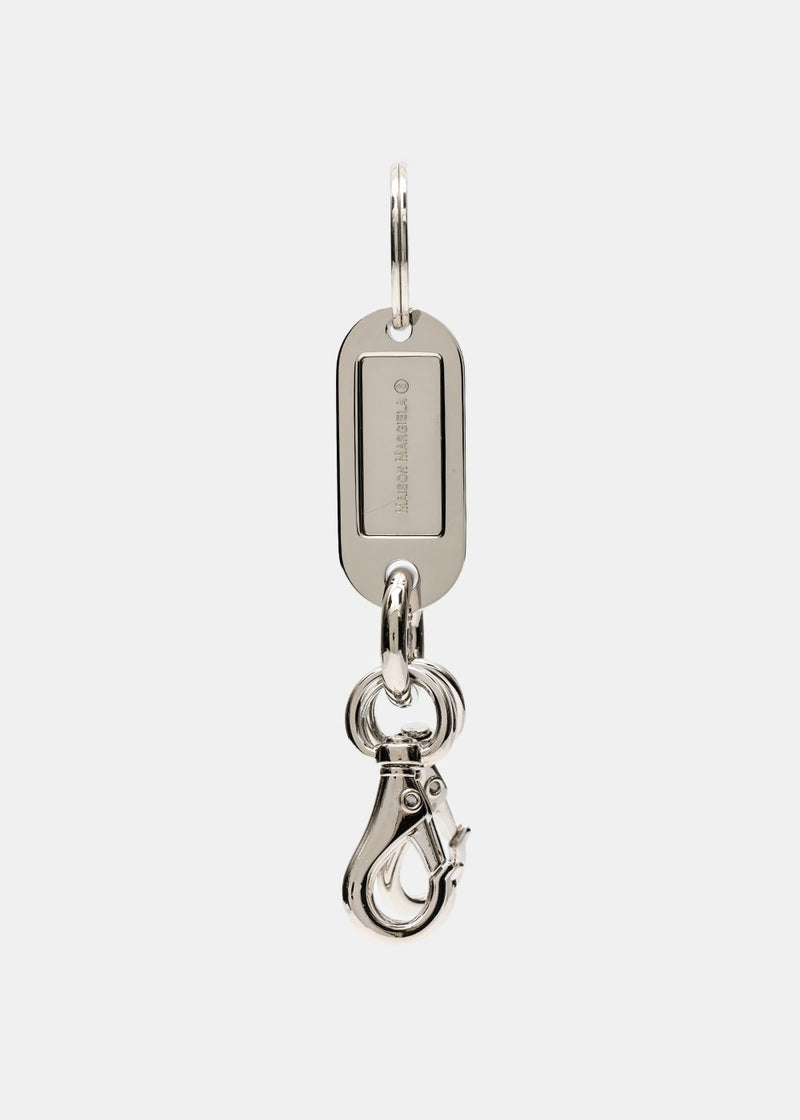MM6 Maison Margiela Silver Logo Keychain - NOBLEMARS
