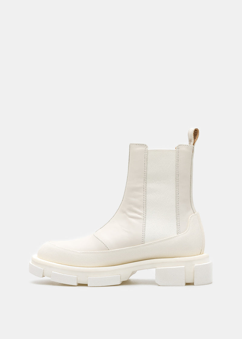 both White Gao Chelsea Boots - NOBLEMARS