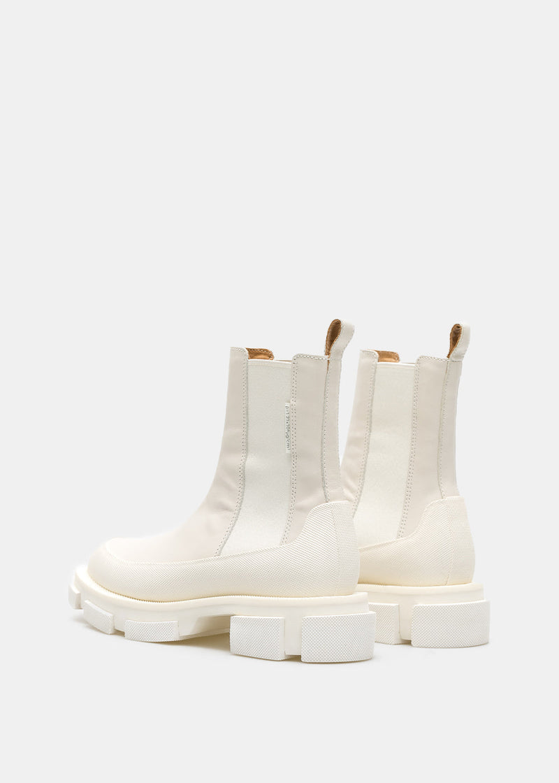 both White Gao Chelsea Boots - NOBLEMARS