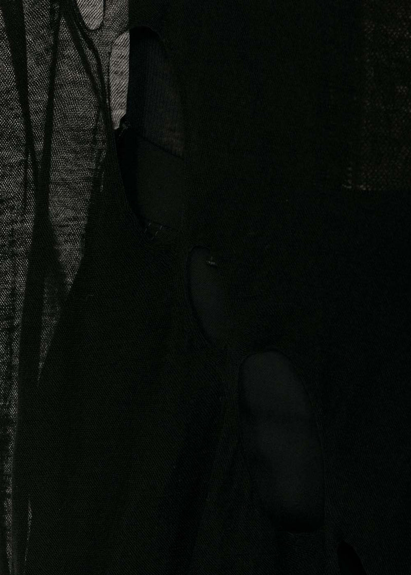 Ann Demeulemeester Black Cut Out Cardigan - NOBLEMARS