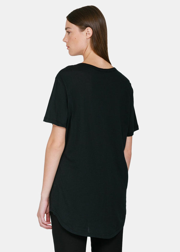 Ann Demeulemeester Black Logo Cotton T-Shirt - NOBLEMARS