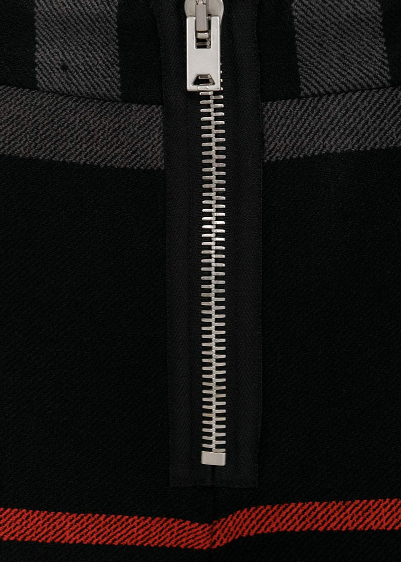 Yang Li Black & Grey & Red Check Slim Pants - NOBLEMARS