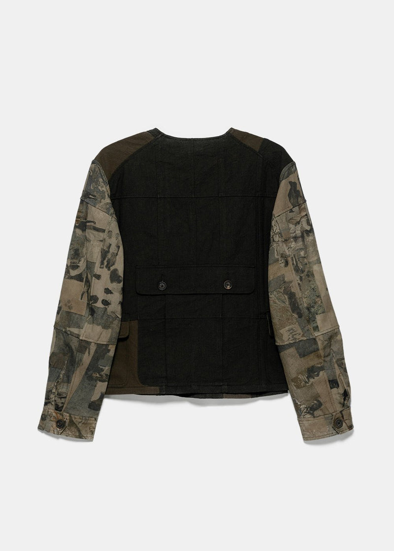 Ziggy Chen Dark Olive Hybrid Vest Jacket - NOBLEMARS