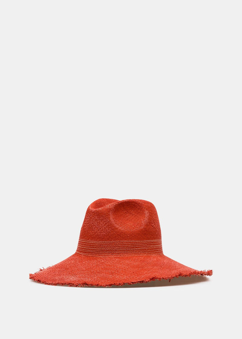 Filù Hats Red Wide Panama Hat - NOBLEMARS