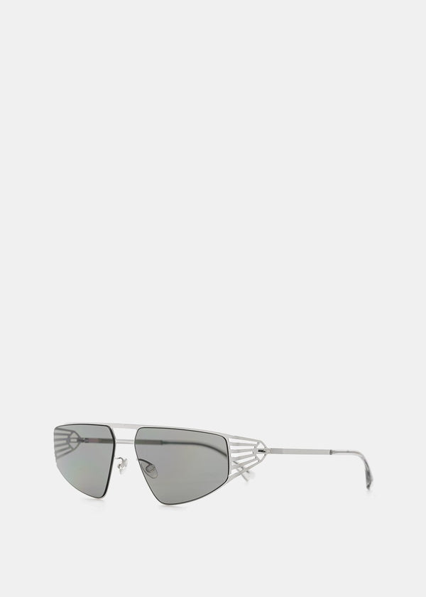 Mykita Grey & Silver STUDIO8.1 Sunglasses - NOBLEMARS