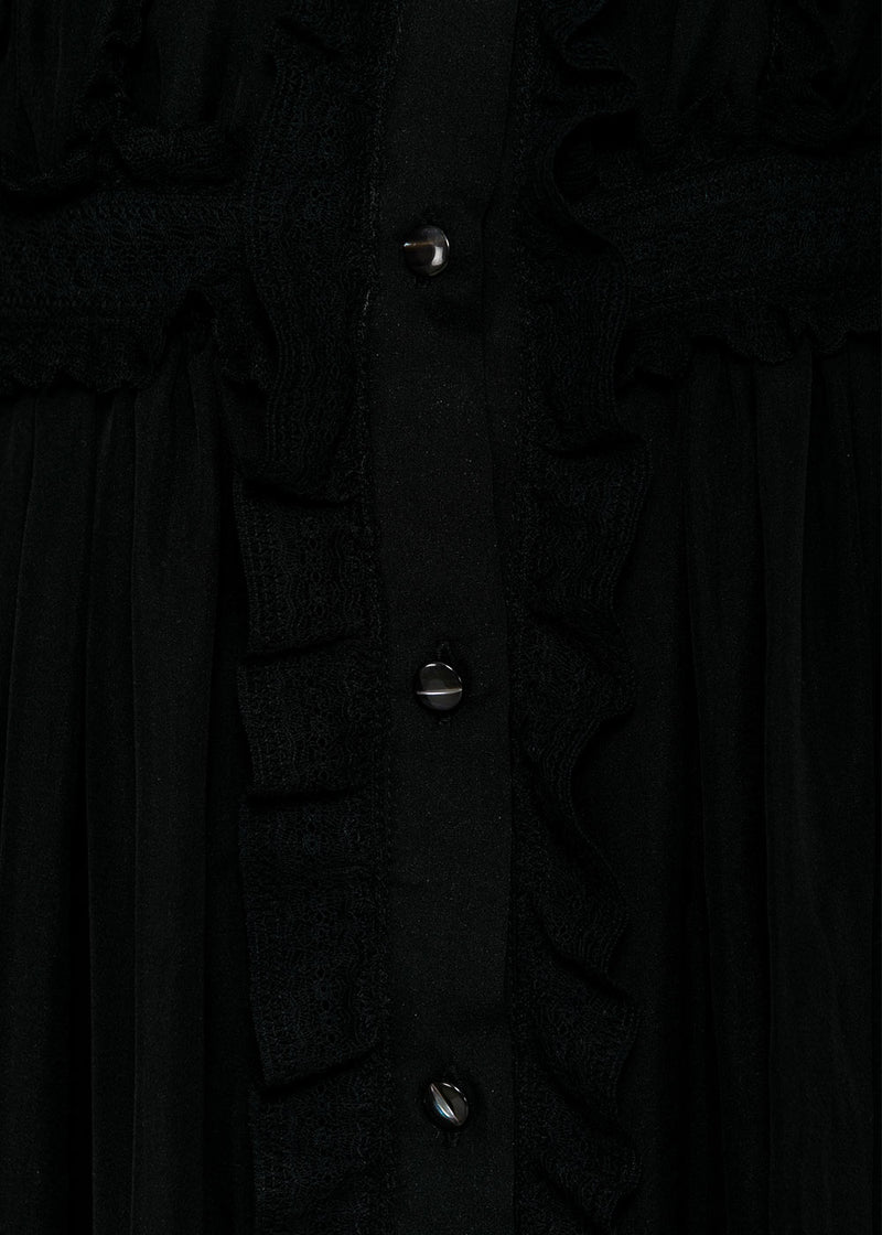 Faith Connexion Black Puffy Sleeve Dress - NOBLEMARS