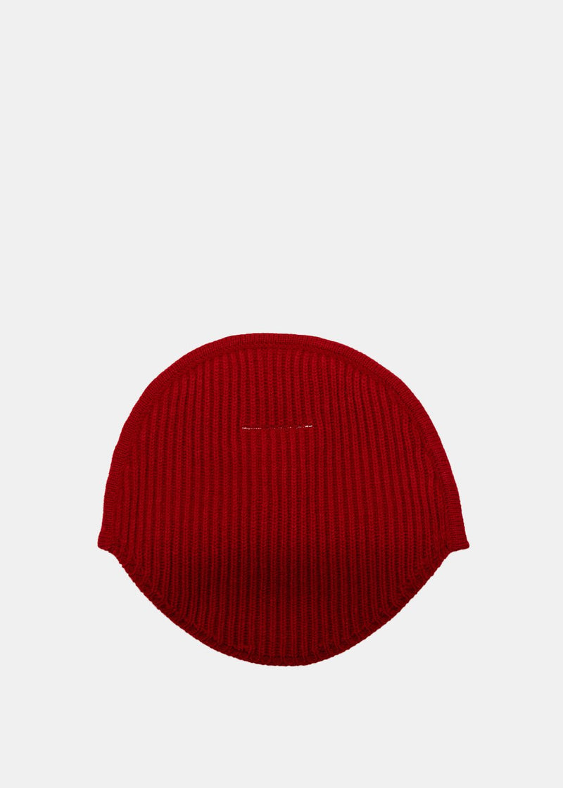 MM6 Maison Margiela Red Knit Hat - NOBLEMARS