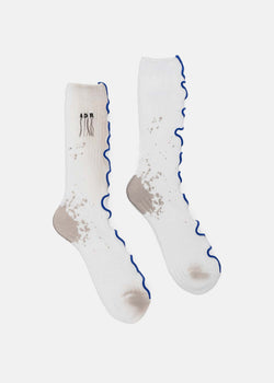 ADER error White Logo Embroidery Socks - NOBLEMARS