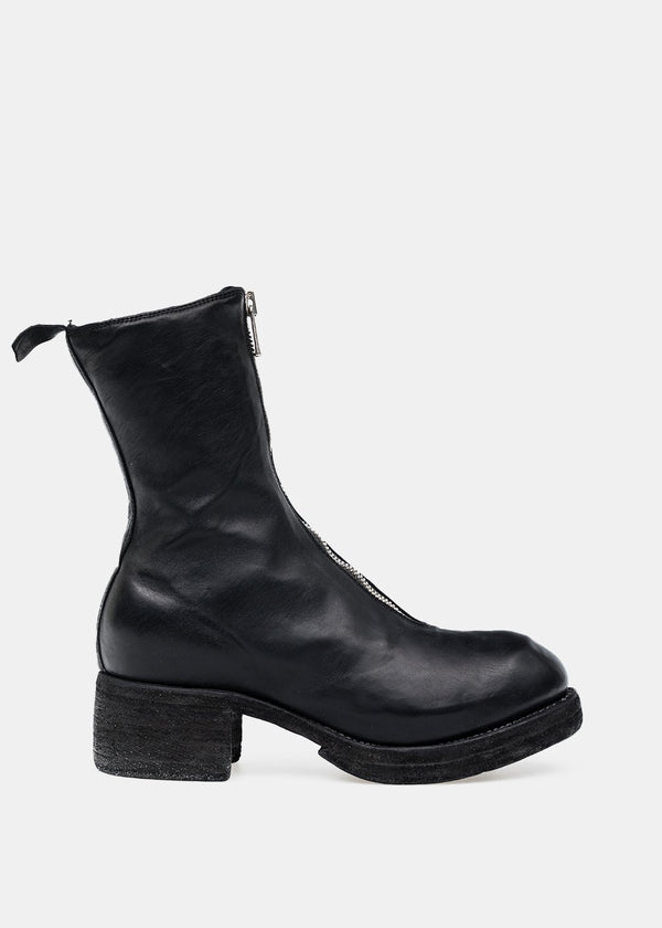 Guidi Black PL2WZ Front Zip Boots - NOBLEMARS