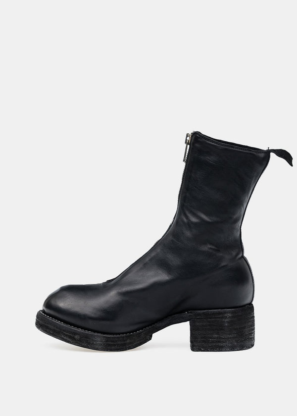 Guidi Black PL2WZ Front Zip Boots - NOBLEMARS
