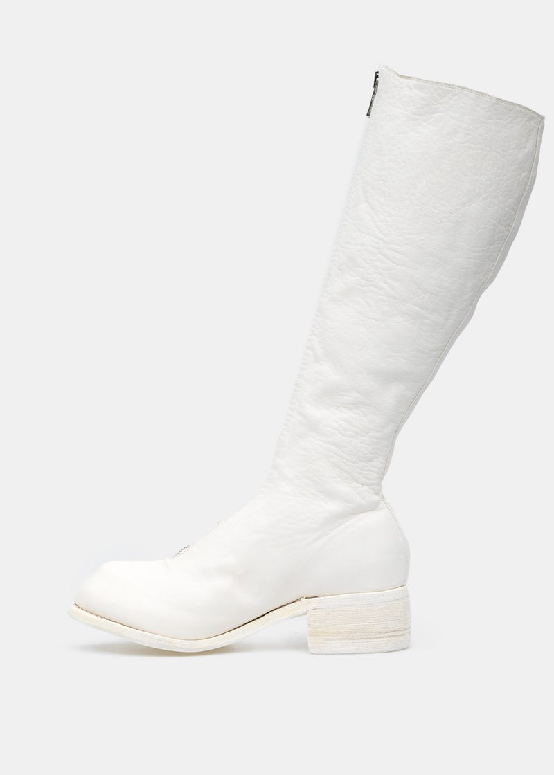 Guidi White PL3 Front Zip Boots - NOBLEMARS