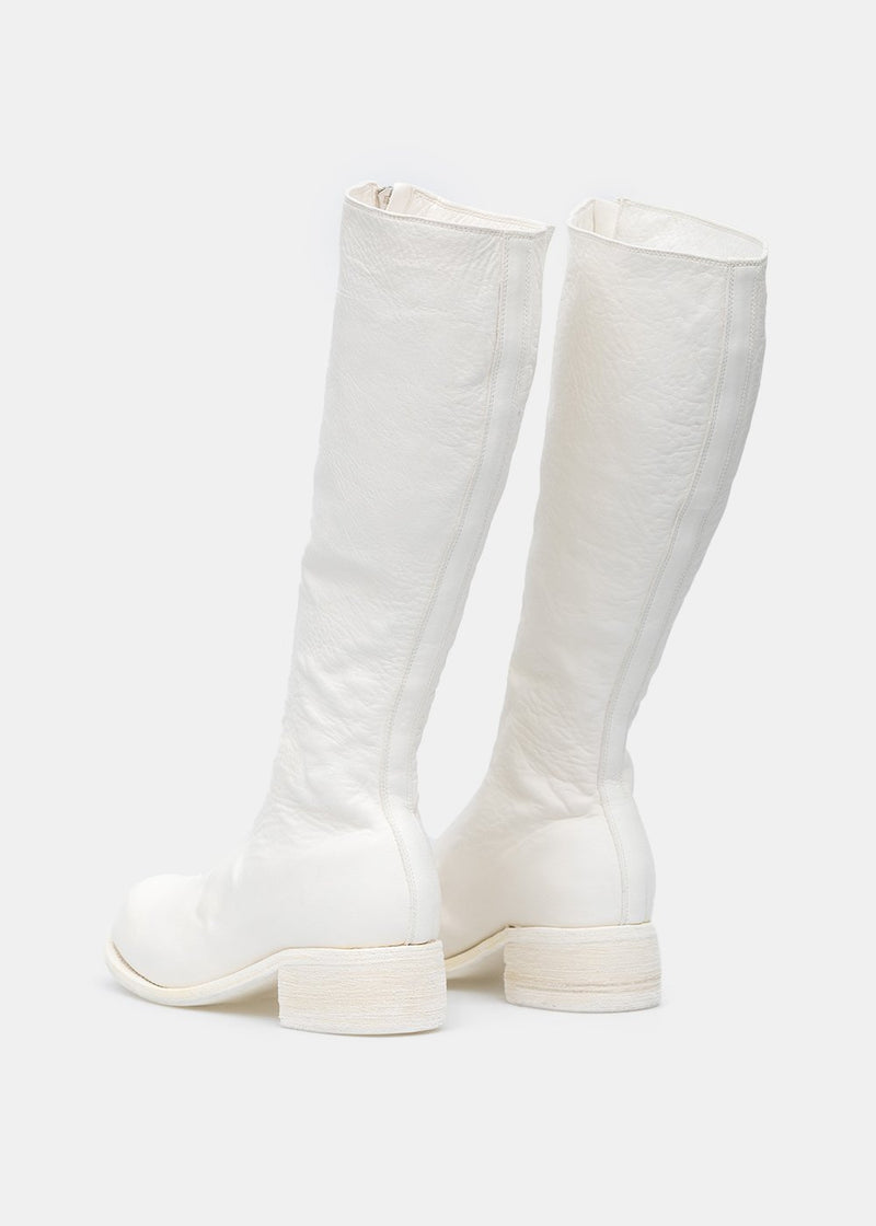 Guidi White PL3 Front Zip Boots - NOBLEMARS