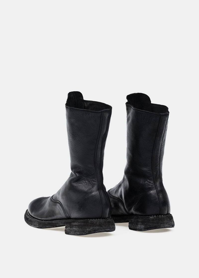 Guidi Black 310WZ Front Zip Army Boots - NOBLEMARS