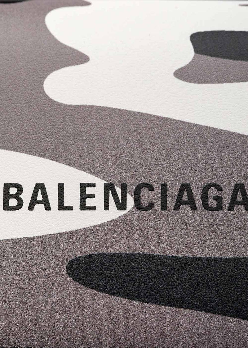 Balenciaga Grey Camo Cash Mini Wallet - NOBLEMARS