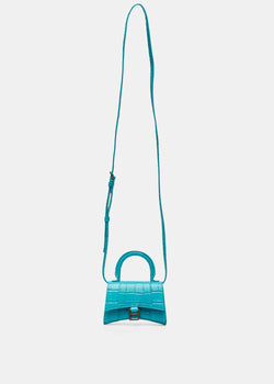Balenciaga Turquoise Mini Hourglass Bag - NOBLEMARS
