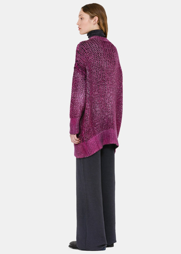 Avant Toi Purple Cashmere Cardigan - NOBLEMARS