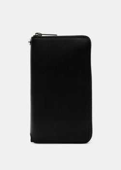 Yohji Yamamoto Black Leather Long Wallet - NOBLEMARS