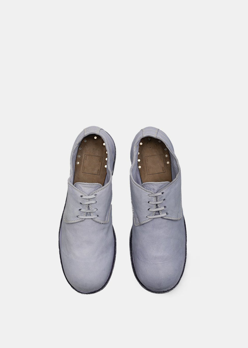 Guidi Grey Blue 792 Classic Derby Shoes - NOBLEMARS