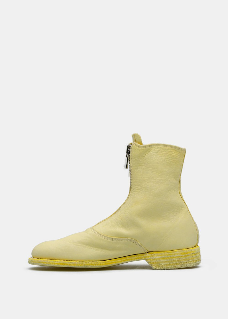Guidi Yellow 210 Front Zip Boots - NOBLEMARS