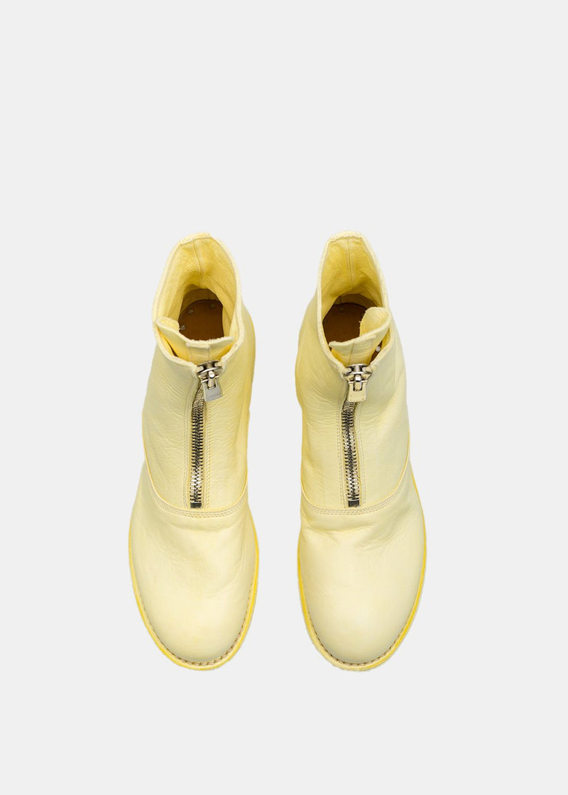 Guidi Yellow 210 Front Zip Boots - NOBLEMARS