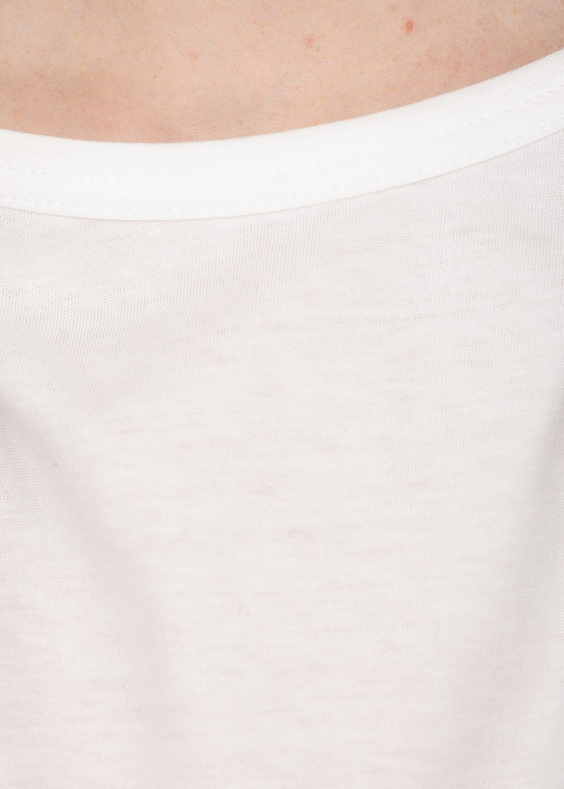 Yohji Yamamoto White Cotton Jersey T-Shirt - NOBLEMARS