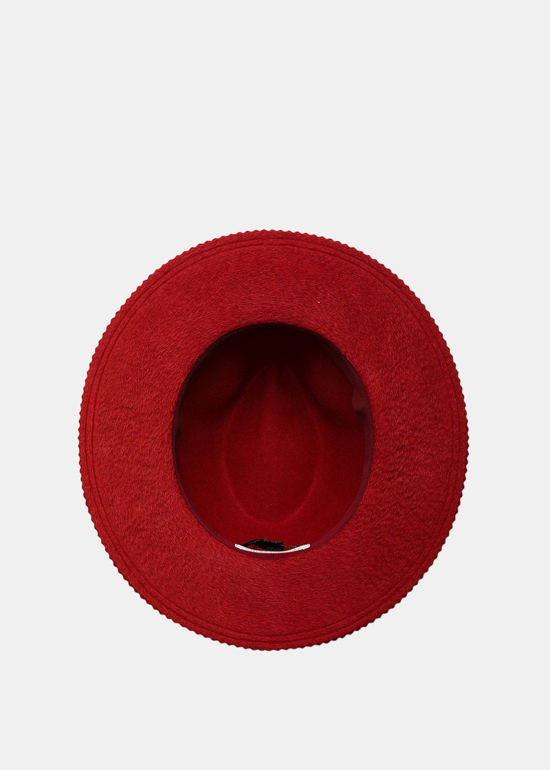 Undercover Red Felt Hat - NOBLEMARS