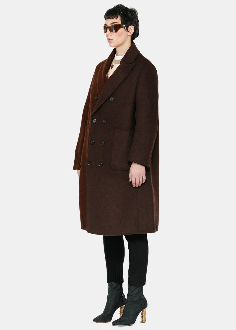 UNDERCOVER single breasted coat - Brown