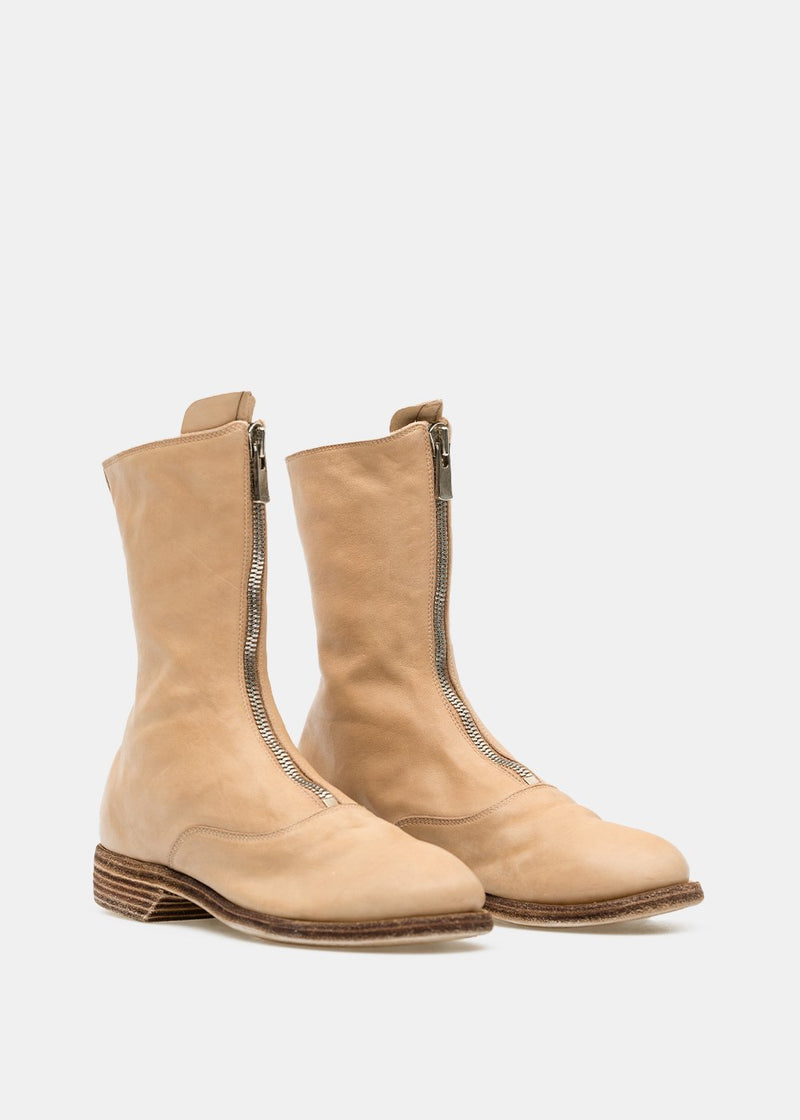 Guidi Brown 310 Front Zip Army Boots - NOBLEMARS