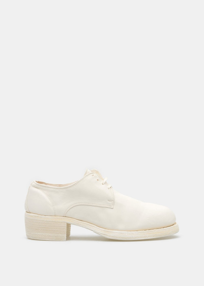 Guidi White 792Z Classic Derby Shoes - NOBLEMARS