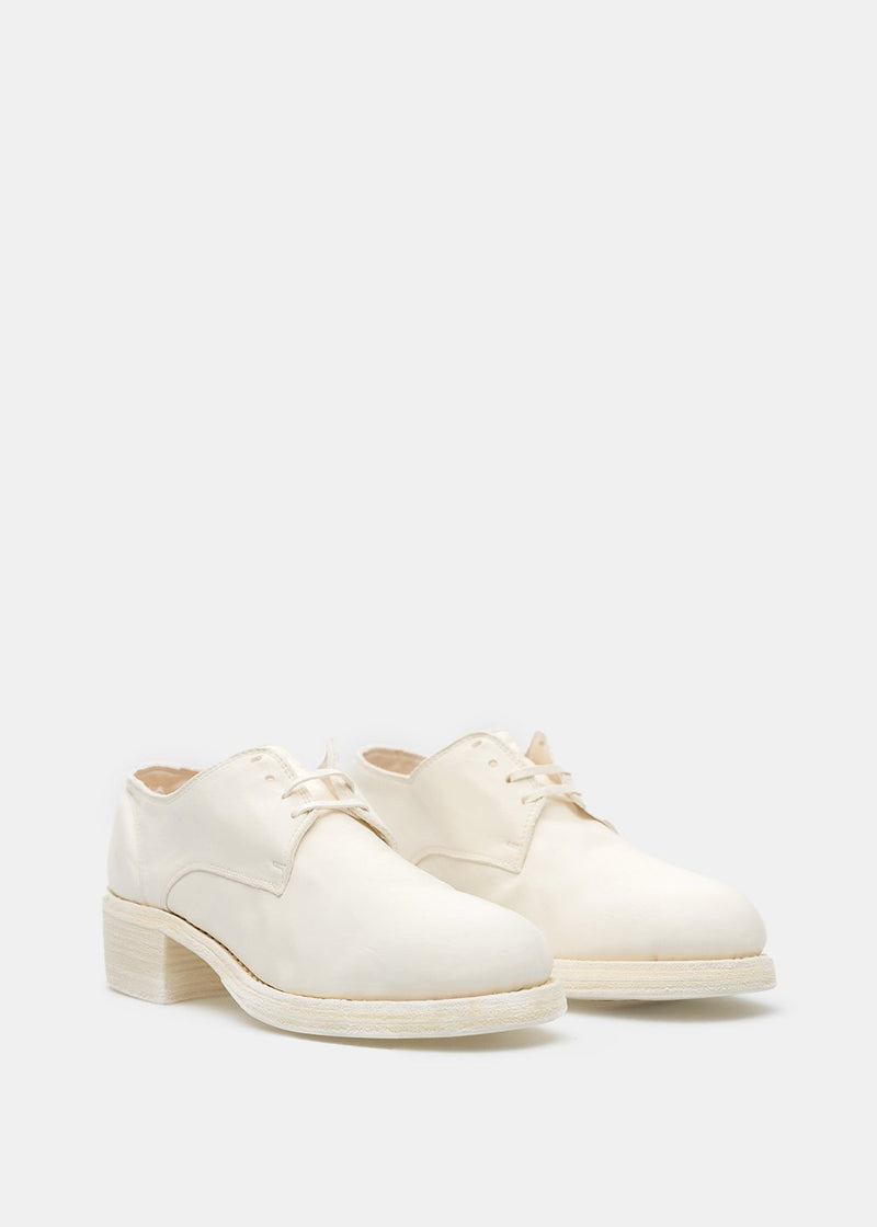 Guidi White 792Z Classic Derby Shoes - NOBLEMARS