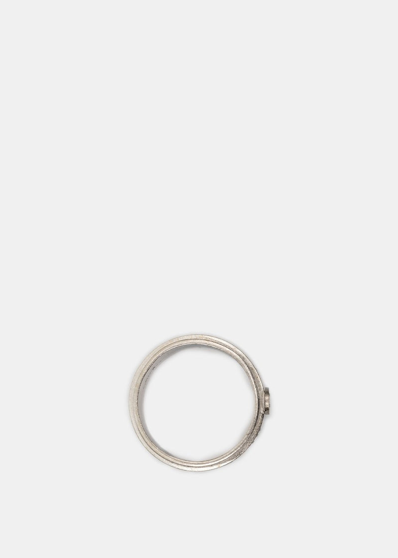 Maison Margiela Silver Wide Juxtaposed Ring - NOBLEMARS