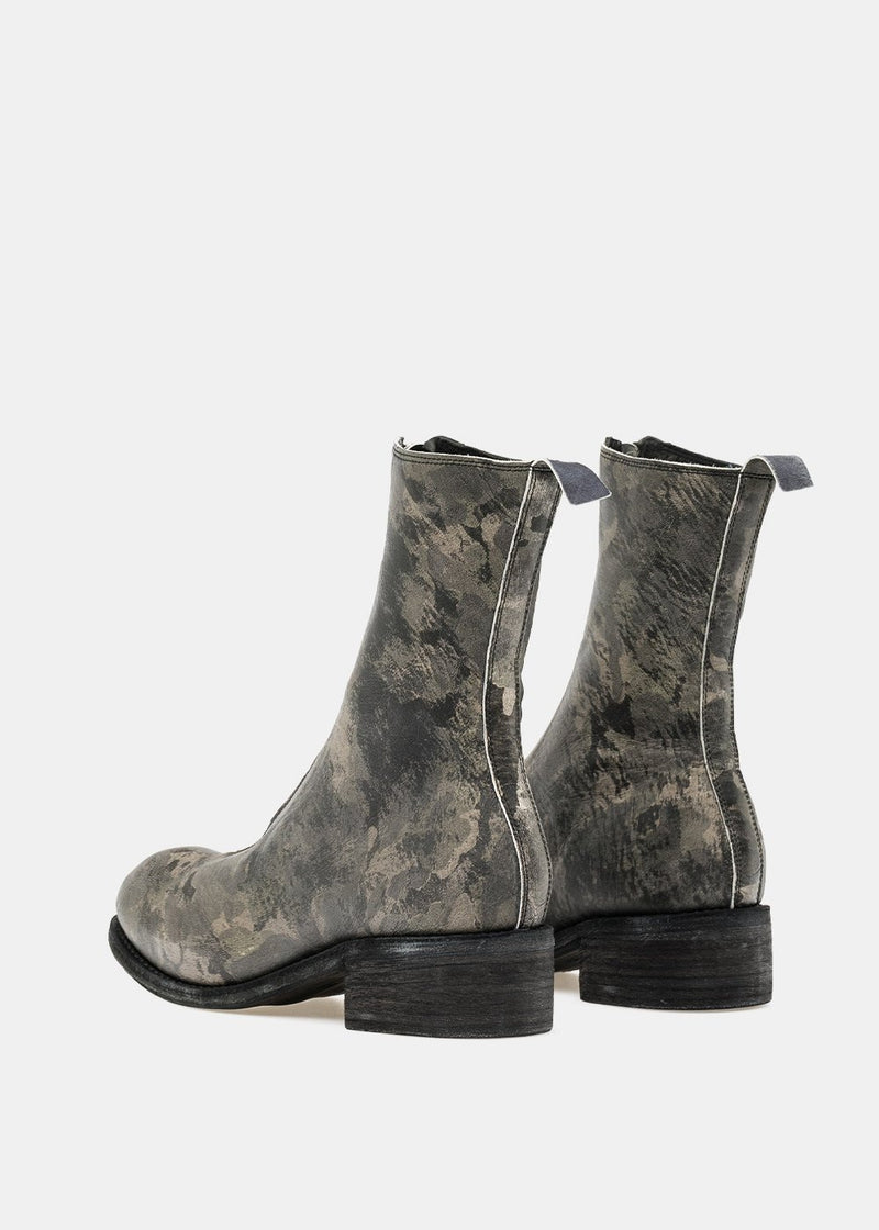 Guidi Camouflage PL2 Front Zip Mid Boots - NOBLEMARS