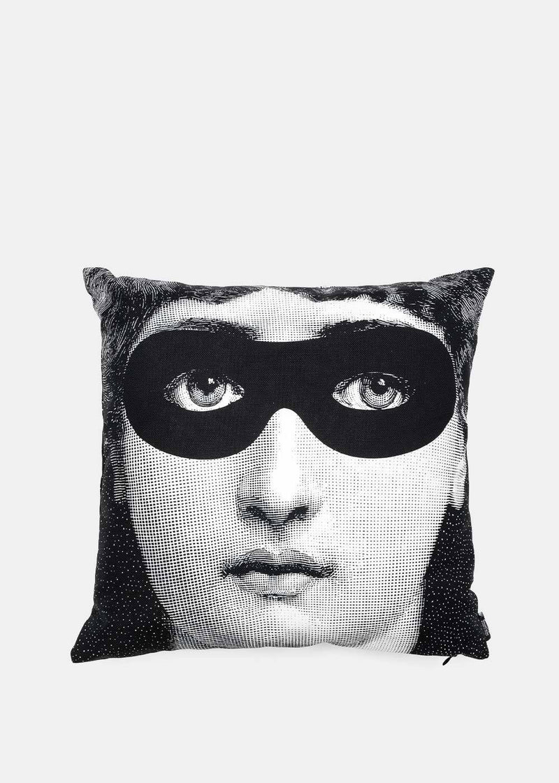 Fornasetti Monochrome Cavalieri Burlesque Cushion - NOBLEMARS